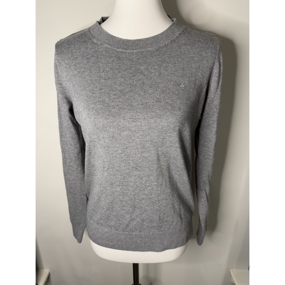 Nautica Women's Grey Sweater Size Medium Pre Owned‎ Good Condition